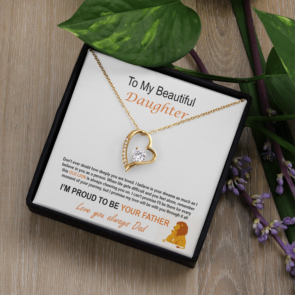 To My Daughter - Proud Father Necklace