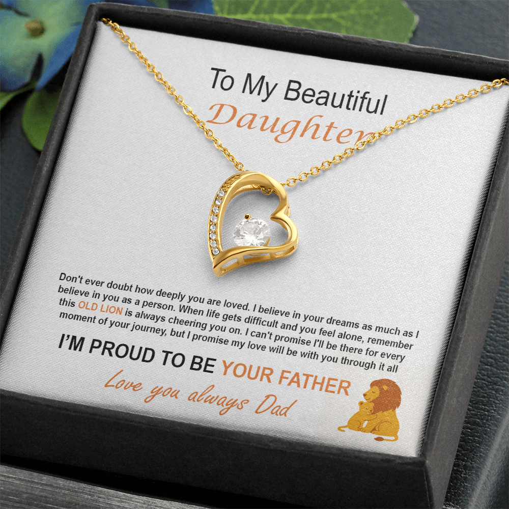 To My Daughter - Proud Father Necklace