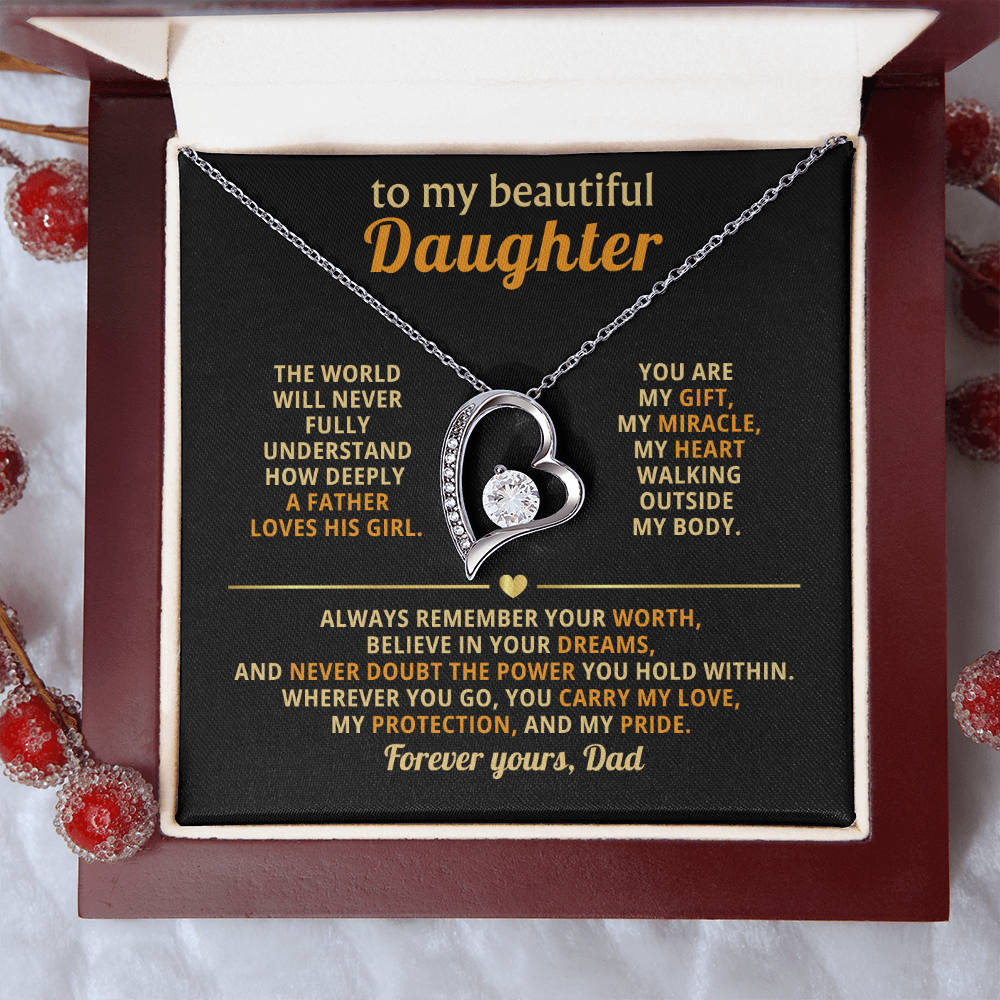 To my Daughter- Gift Necklace