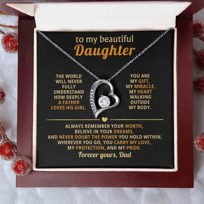 To my Daughter- Gift Necklace