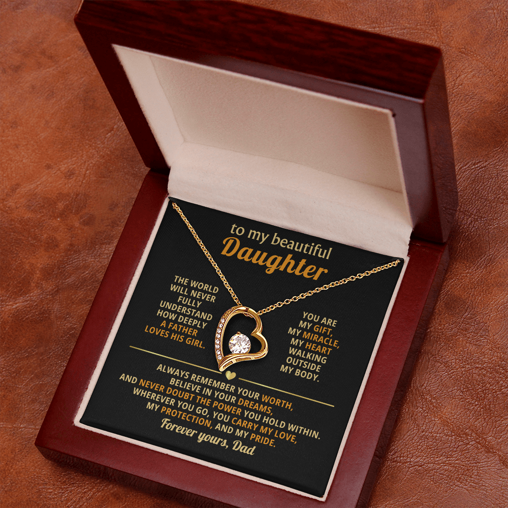 To my Daughter- Gift Necklace