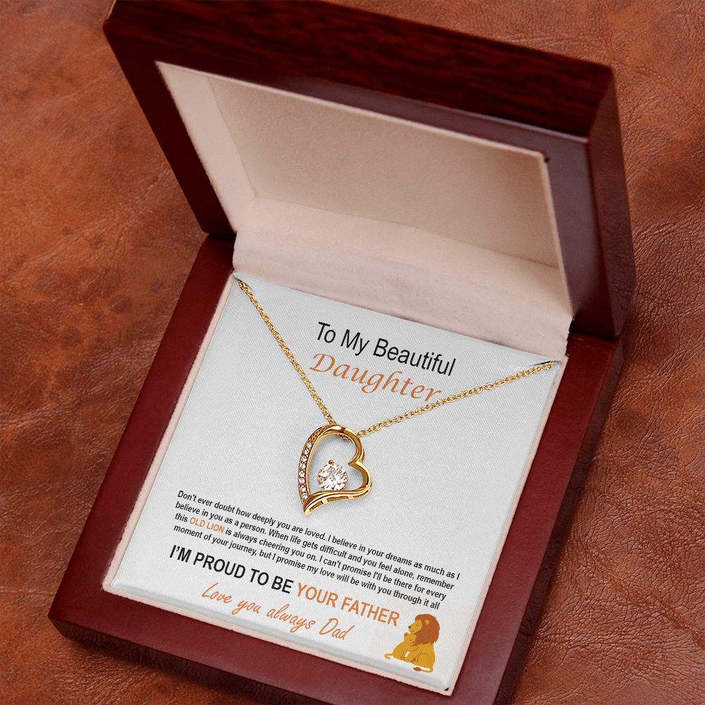 To My Daughter - Proud Father Necklace