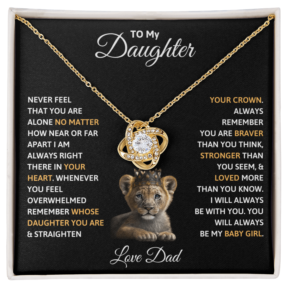 To my Daughter- Gift Necklace