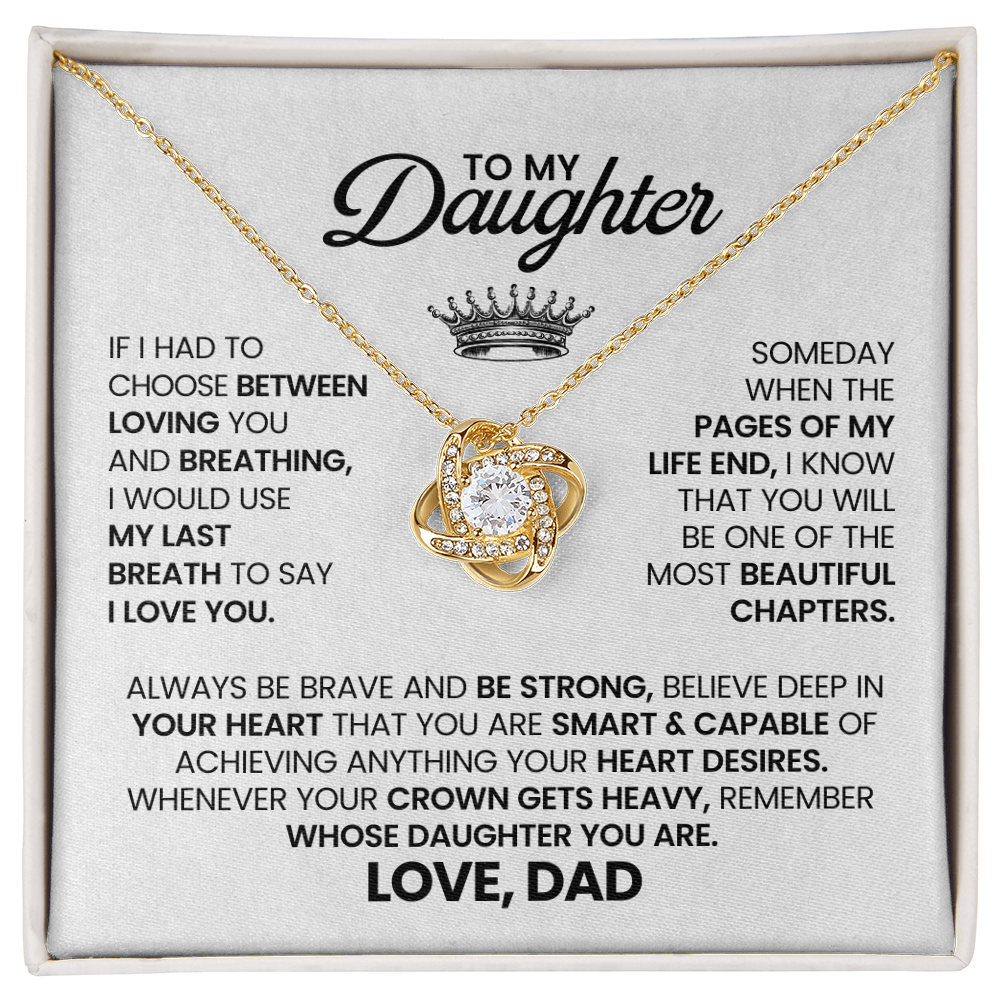 To my daughter - Gift Necklace