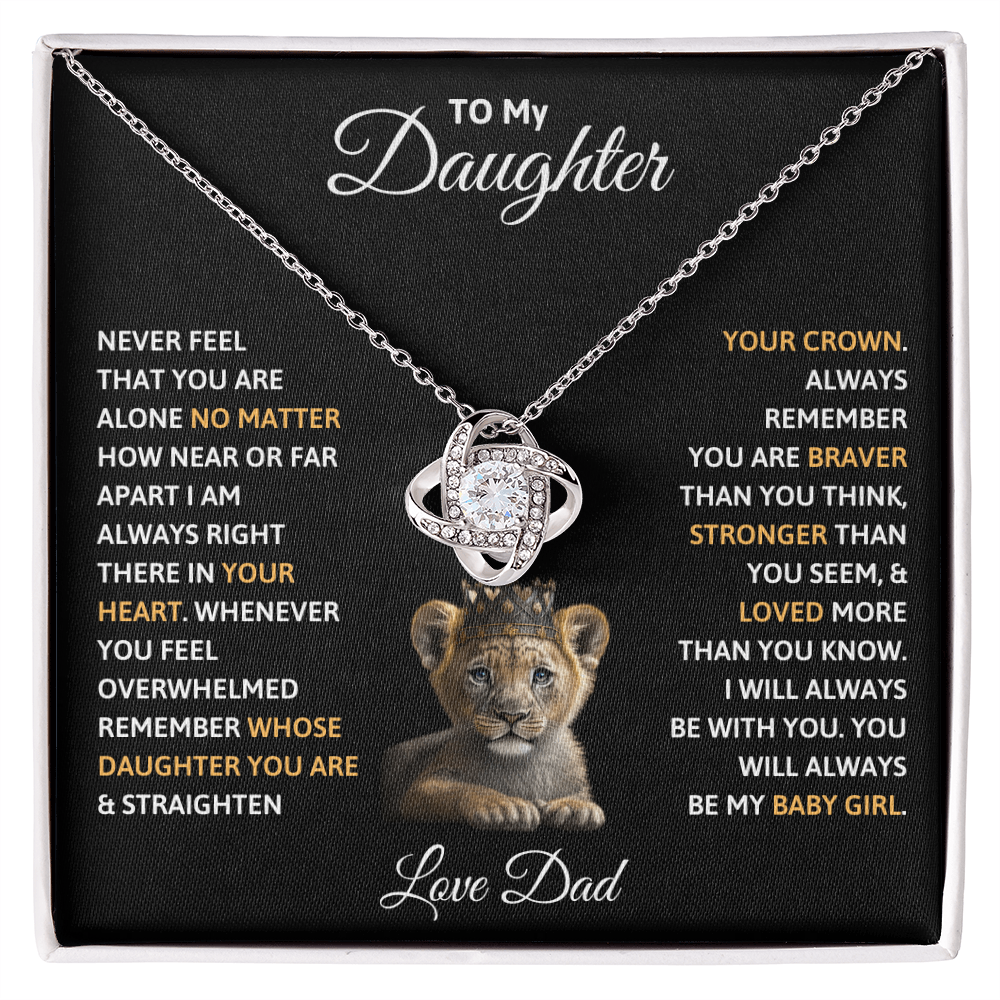 To my Daughter- Gift Necklace