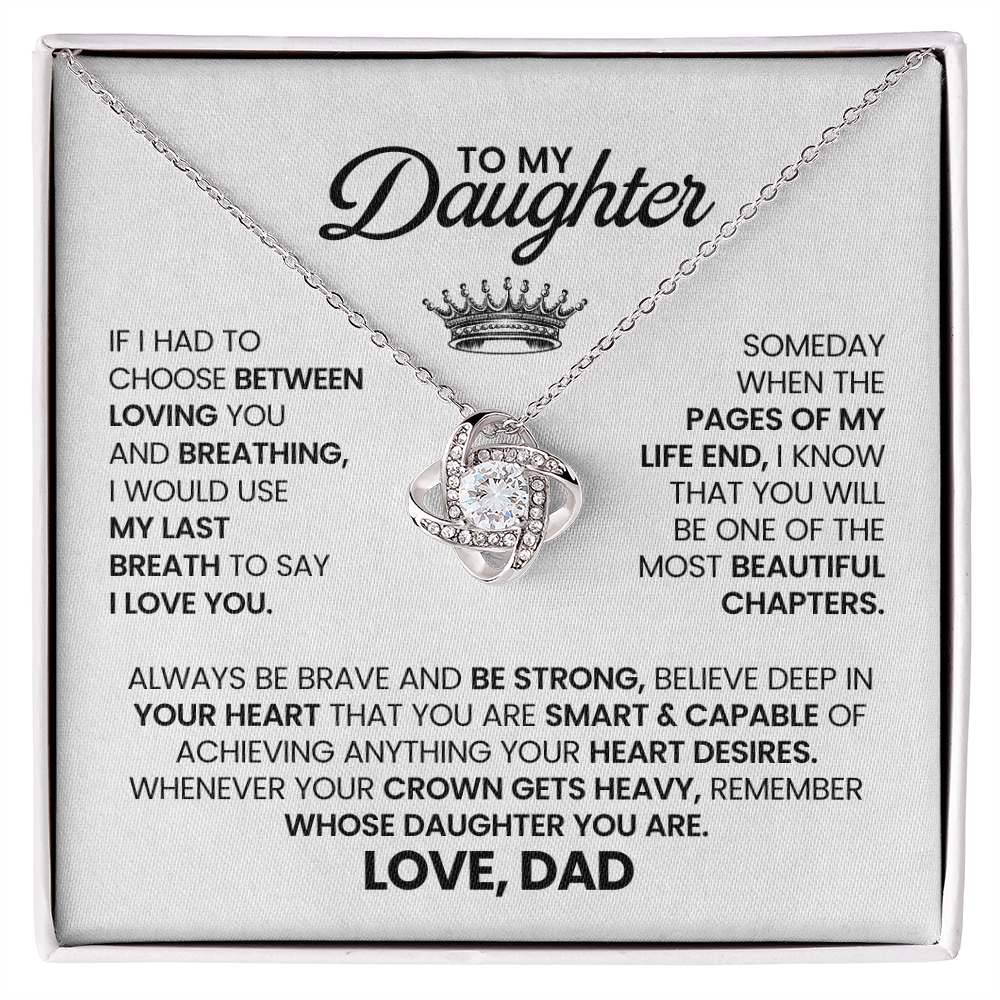 To my daughter - Gift Necklace