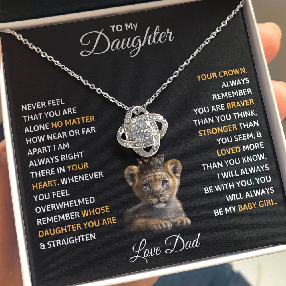 To my Daughter- Gift Necklace