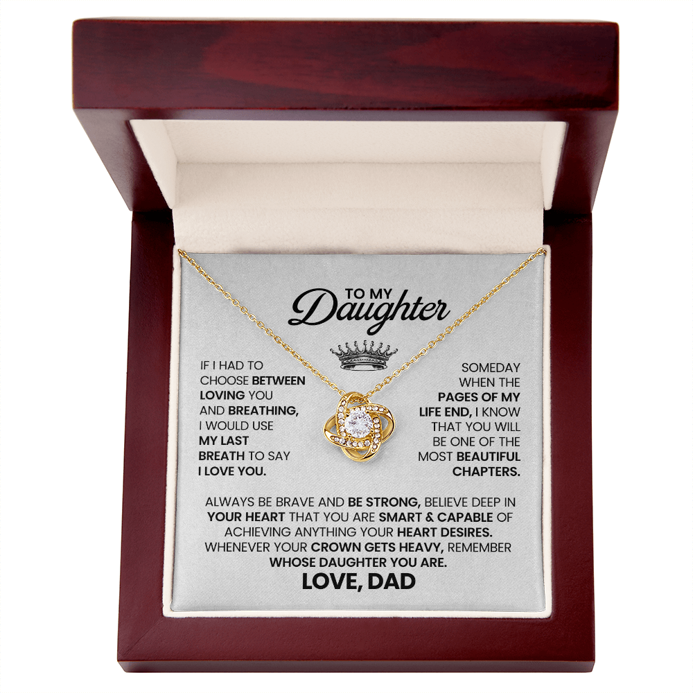 To my daughter - Gift Necklace