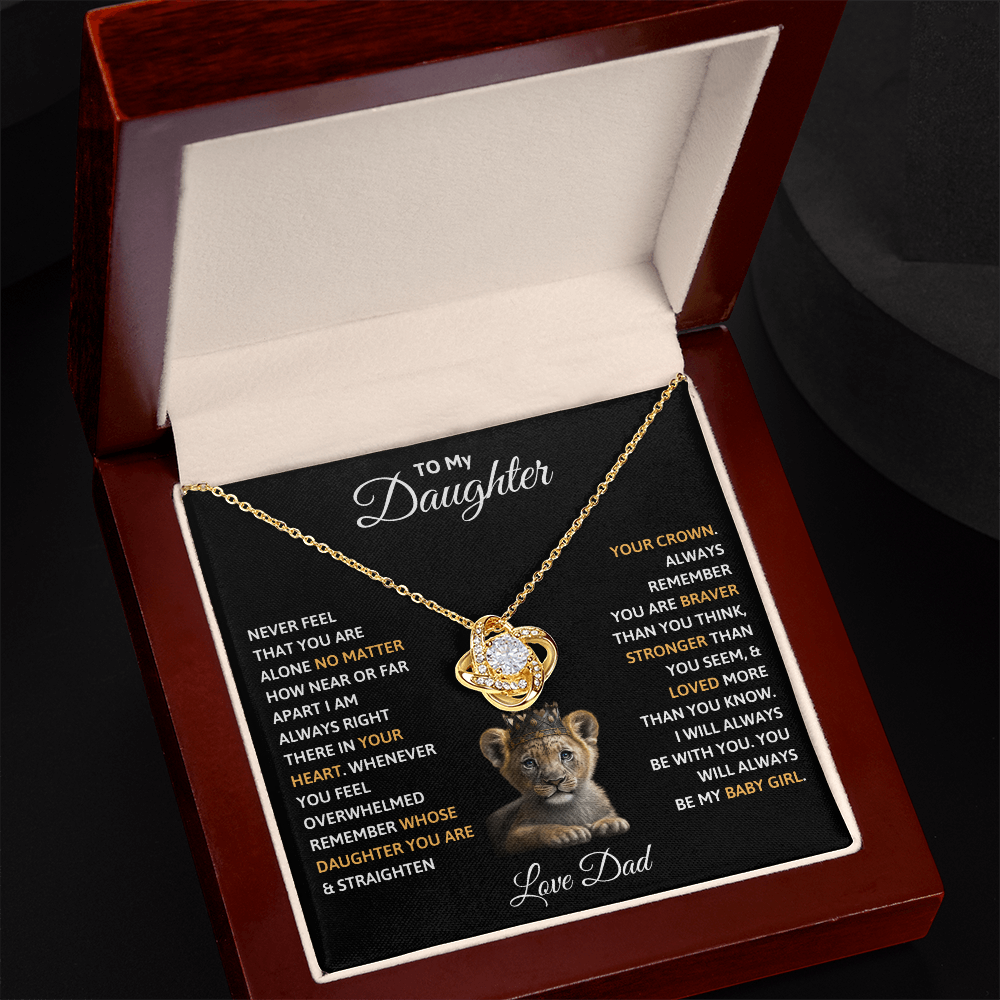 To my Daughter- Gift Necklace