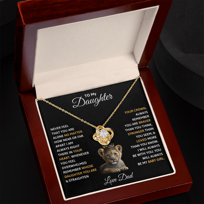 To my Daughter- Gift Necklace