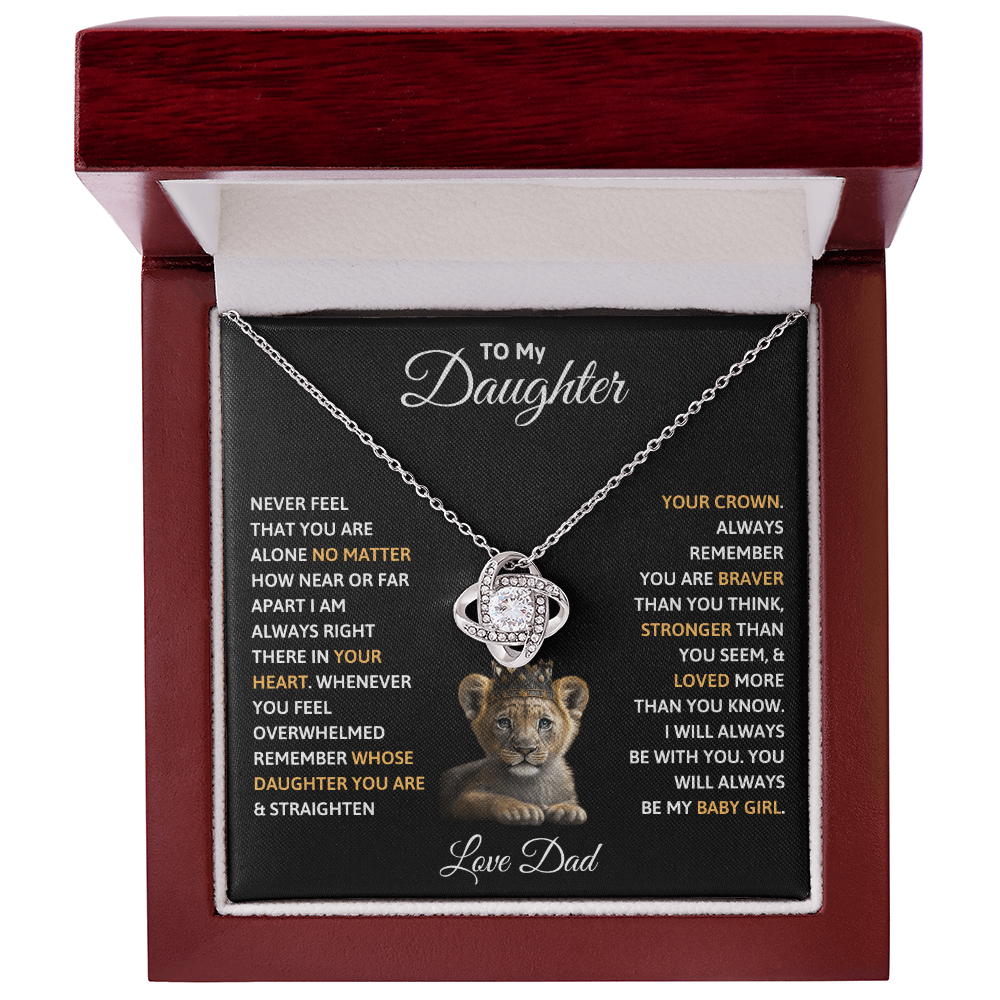 To my Daughter- Gift Necklace