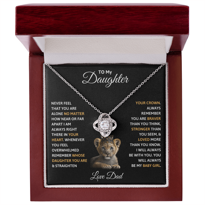 To my Daughter- Gift Necklace