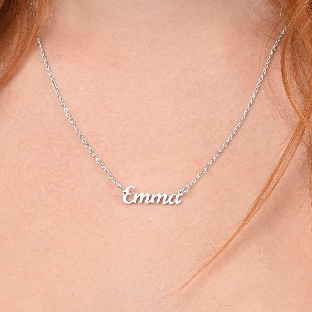 To my Daughter- Custom Name Gift Necklace