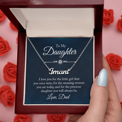 To my Daughter- Custom Name Gift Necklace