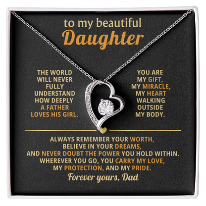 To my Daughter- Gift Necklace