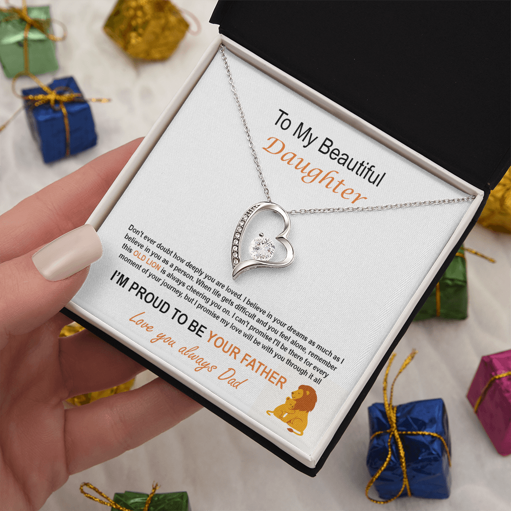 To My Daughter - Proud Father Necklace