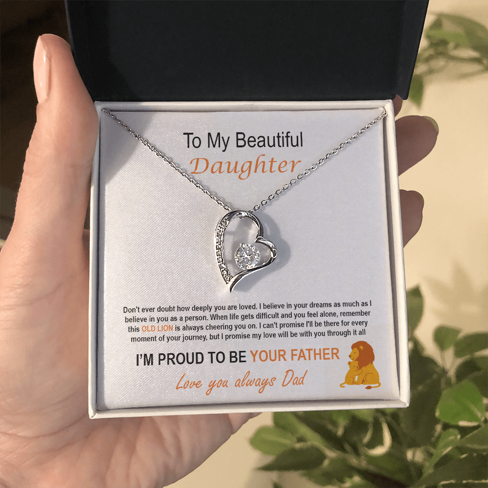 To My Daughter - Proud Father Necklace