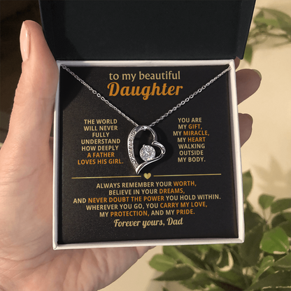 To my Daughter- Gift Necklace