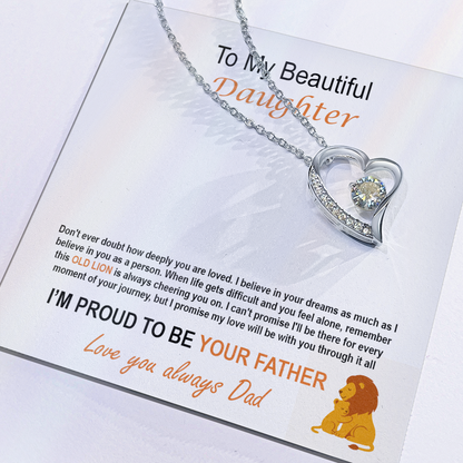 To My Daughter - Proud Father Necklace