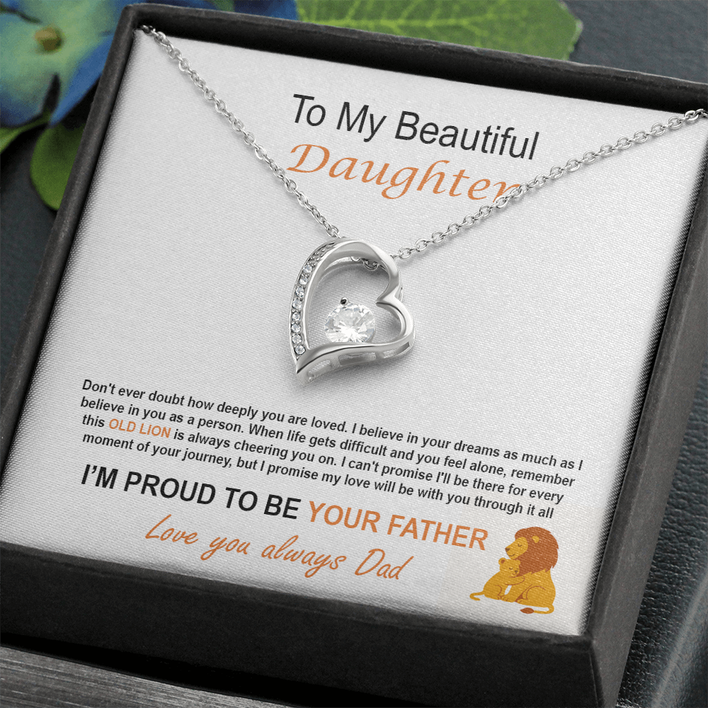 To My Daughter - Proud Father Necklace