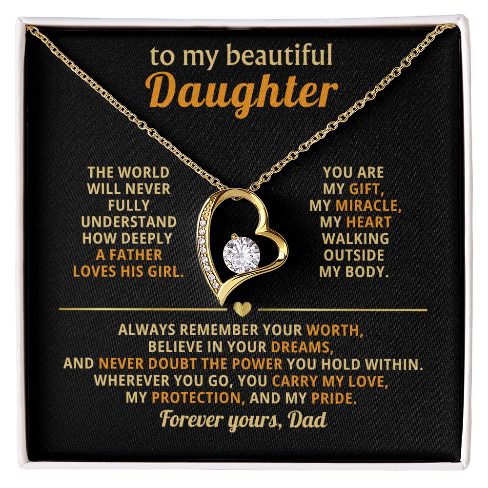 To my Daughter- Gift Necklace